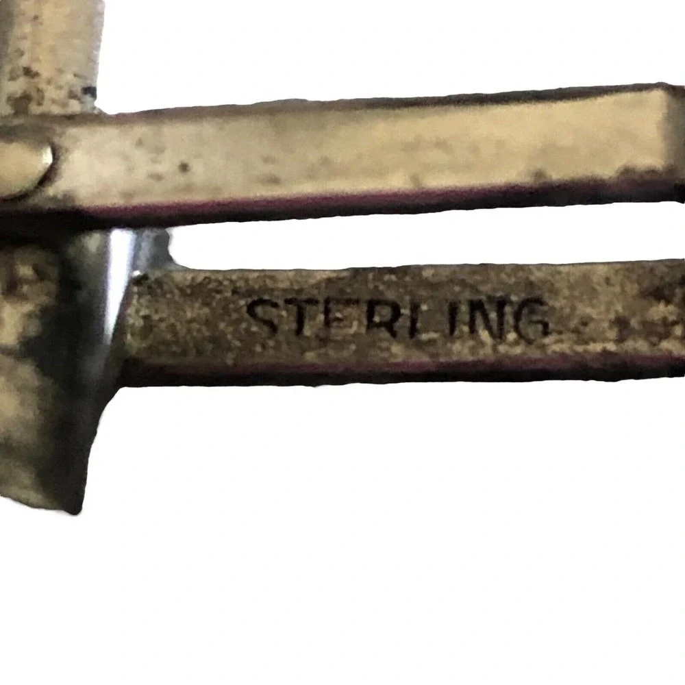 Swift and Fisher Sterling Silver Saint St Christopher Religious Martyr Cufflinks